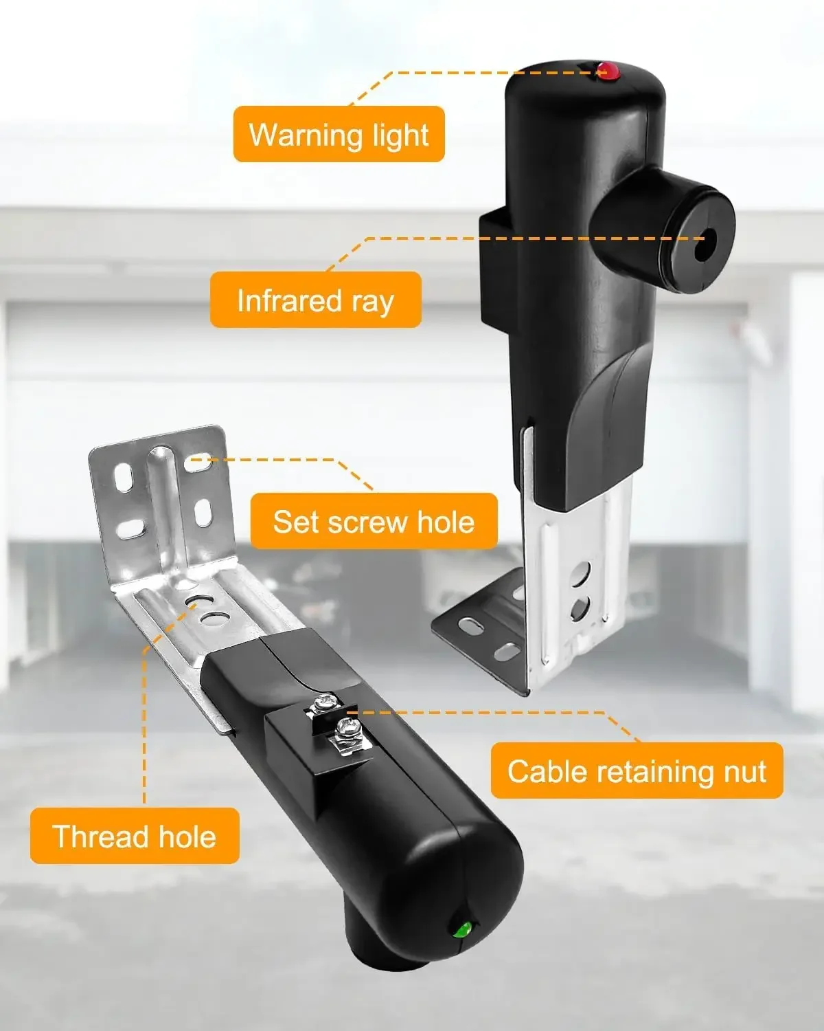 Capteur de faisceau infrarouge de barrière de porte de porte Compatible STB-B GSTB-R GSTB-BX ouvre-porte battante/porte de garage capteur infrarouge de sécurité de cellule photoélectrique