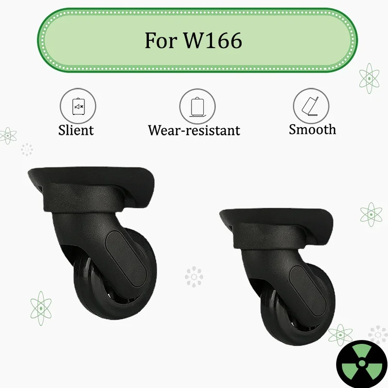 

For W166 360-degree Swivel Castors Thickened Rubber Construction Silent and Wear-resistant Compatible with Most Suitcases