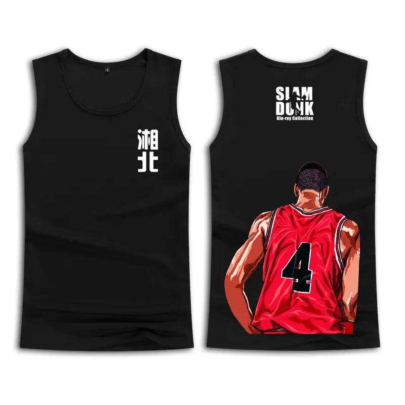 Adult and Children Slam Dunk Shobei Team Tank Top Sakuragi Hanamichi Ryukawa Maple 3D Printed Sleeveless T-shirt