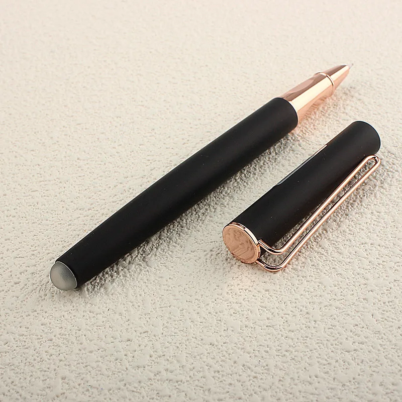 Luxury Fountain Pen Rose Gold Clip EF Nib 0.38mm Metal Classic Ink Pen Student Gift Office School Business Writing Pens