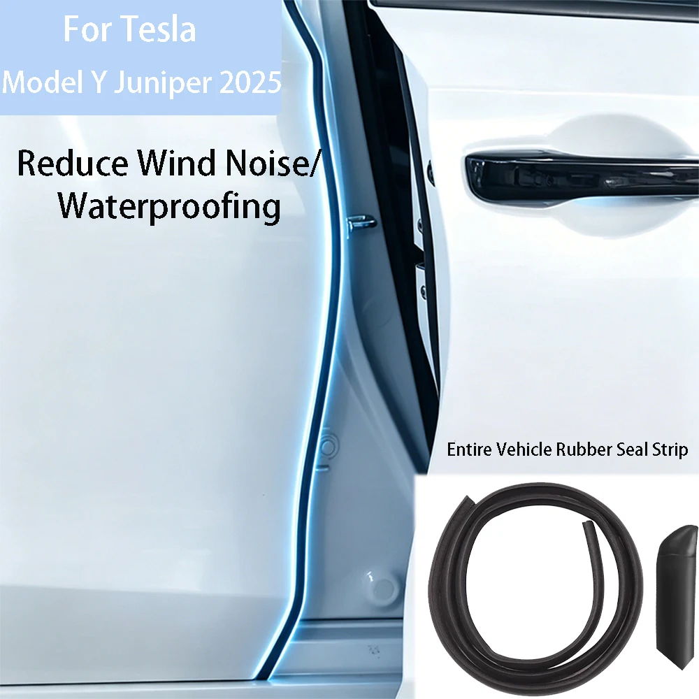 car-seal-strip-car-door-edge-weather-strip-waterproof-dustproof-self-adhesive-car-seal-strip-for-tesla-modely-yl-y-juniper-2025