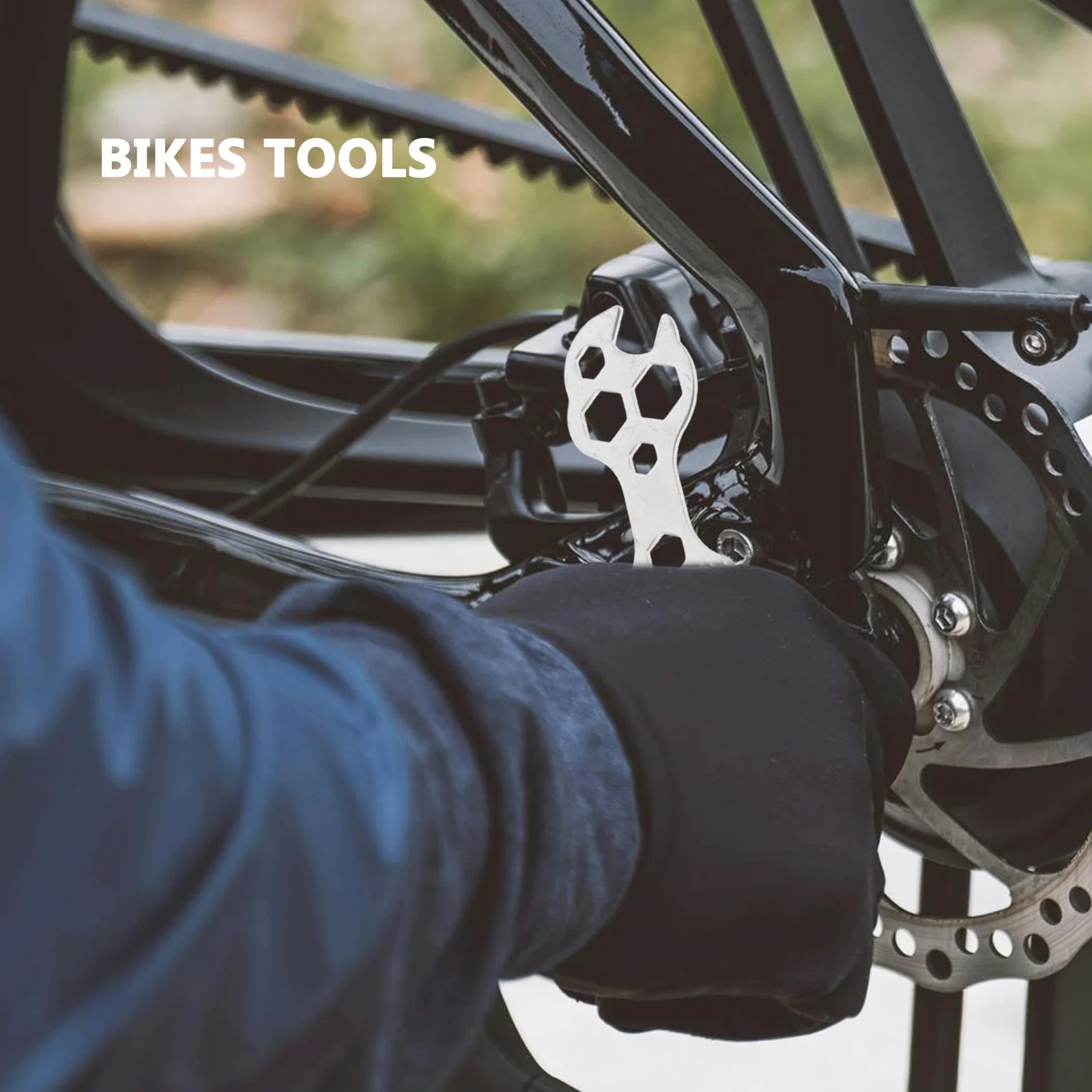 

2pcs Multi-Hole Spanner Bicycle Wrench Steel Repair Tool Portable Multifunctional Spoke Pedal Adjuster For Mountain Bike Bicycle