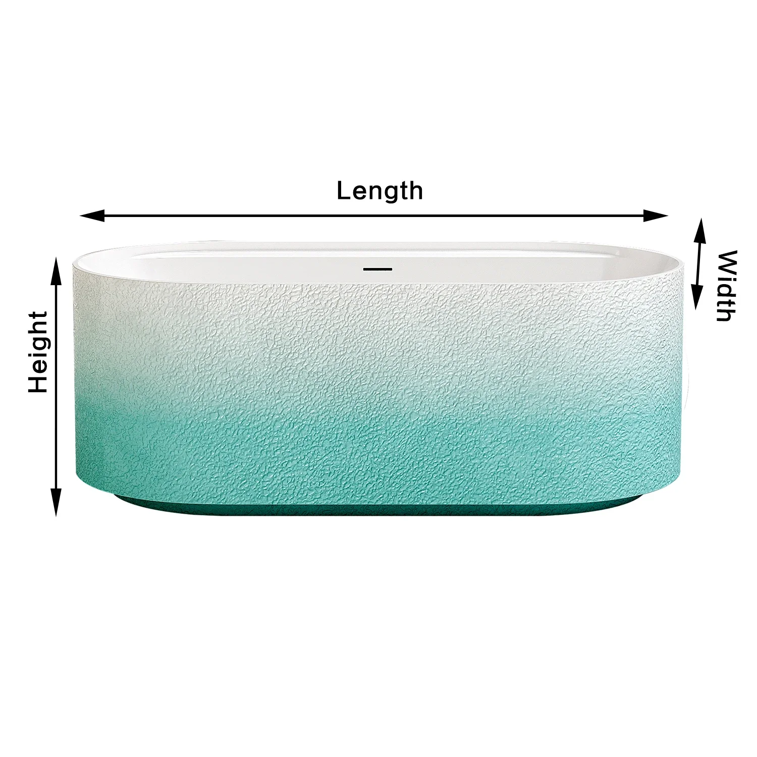 Art Life Avant-garde Elegant Acrylic Freestanding Fashion Modern Bathtub Soaking Bath