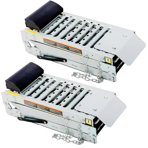 2 Sets Car Service Ramps Foldable Ferruginous Lifts Vehicles Access Ramp 1000 Lbs Capacity Loading Ramps for ATV UTV Motorcycles