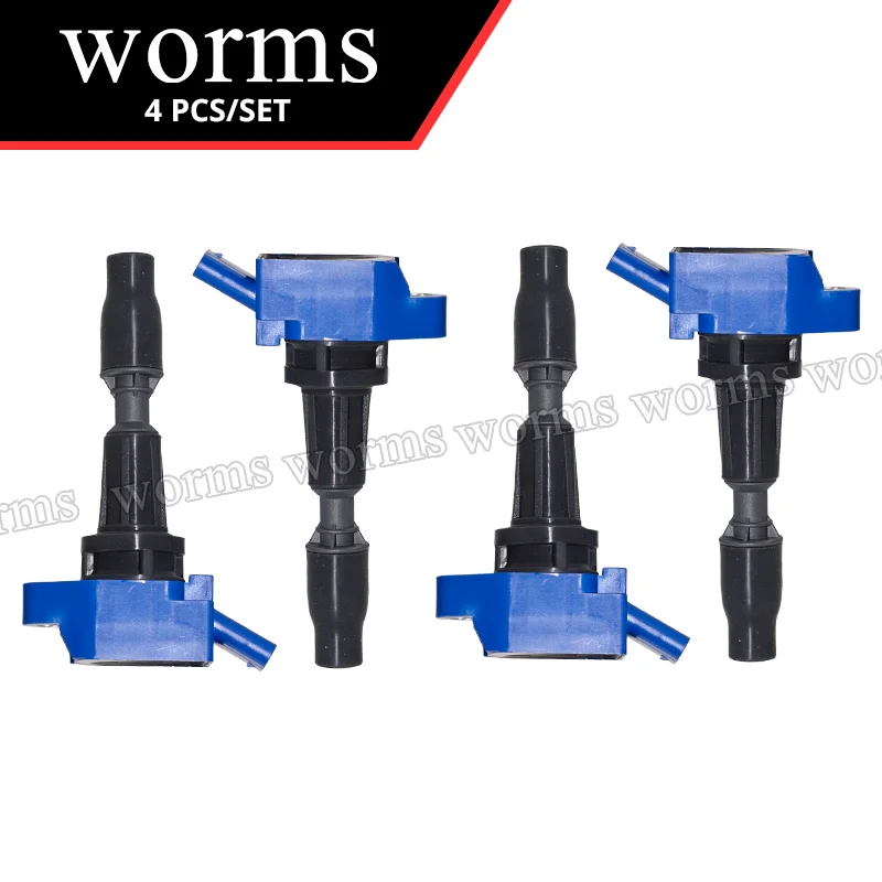 Worms Racing Ignition Coil Performance 4PCS Set For 2015-2017 Hyundai Sonata 2016 Kia Optima 27300 2GGA0