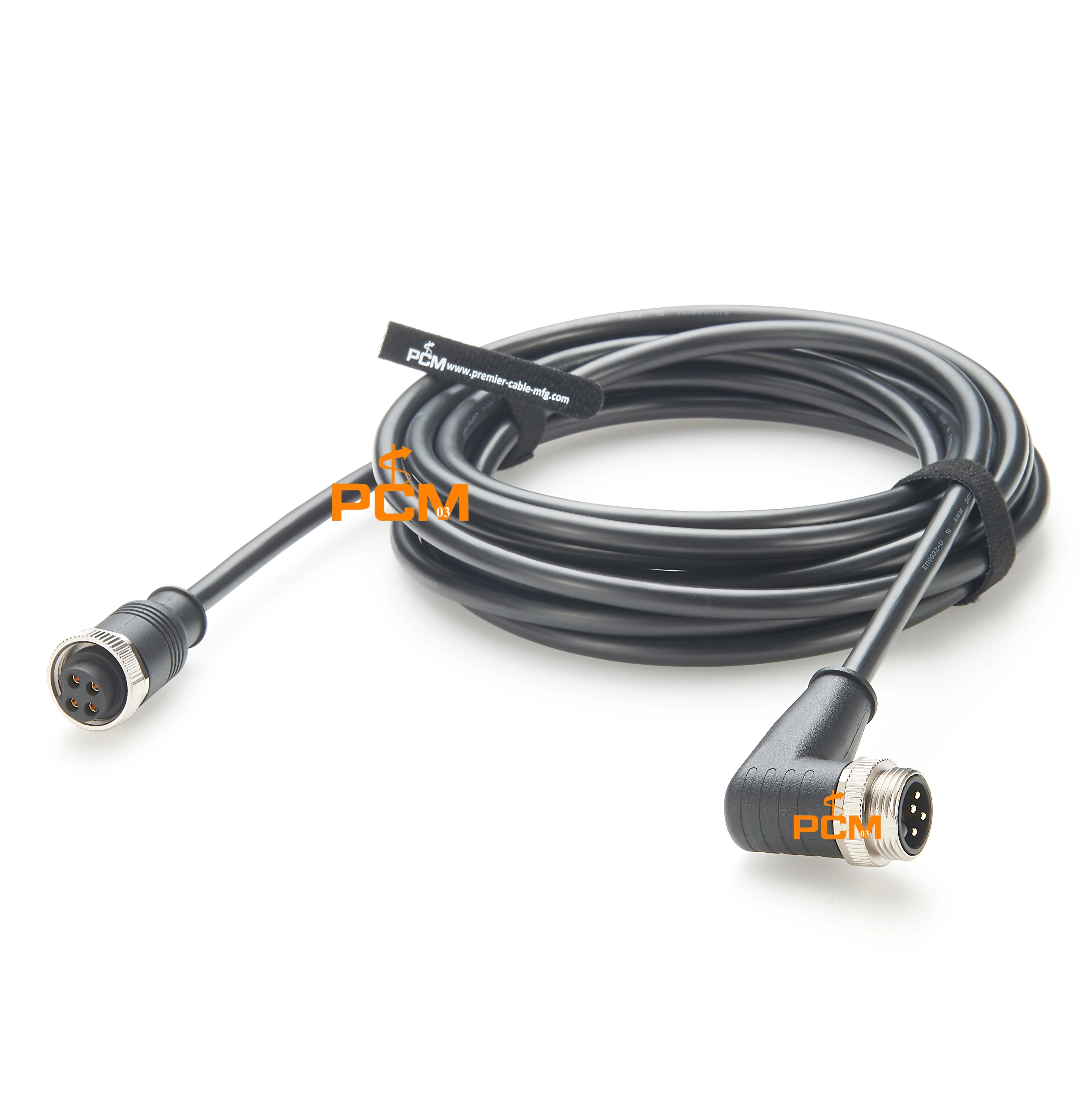 

Прямоугольный мини-сменный разъем 7/8 дюйма, 7/8 дюйма, 4-позиционный двусторонний штекерный кабель в сборе, 7/8 дюйма-16NU, 4-контактный литой шнур питания