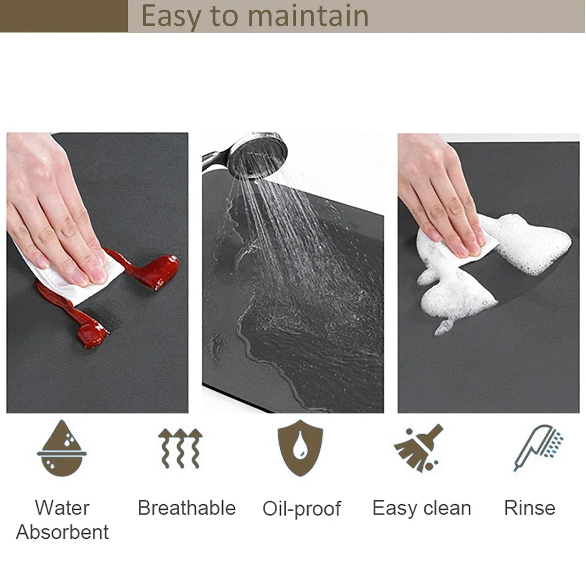 Tapis de table en caoutchouc pour jeu de mahjong, 80cm, design créatif, jeu multijoueur, tapis de table pour mahjong, accessoires de divertissement