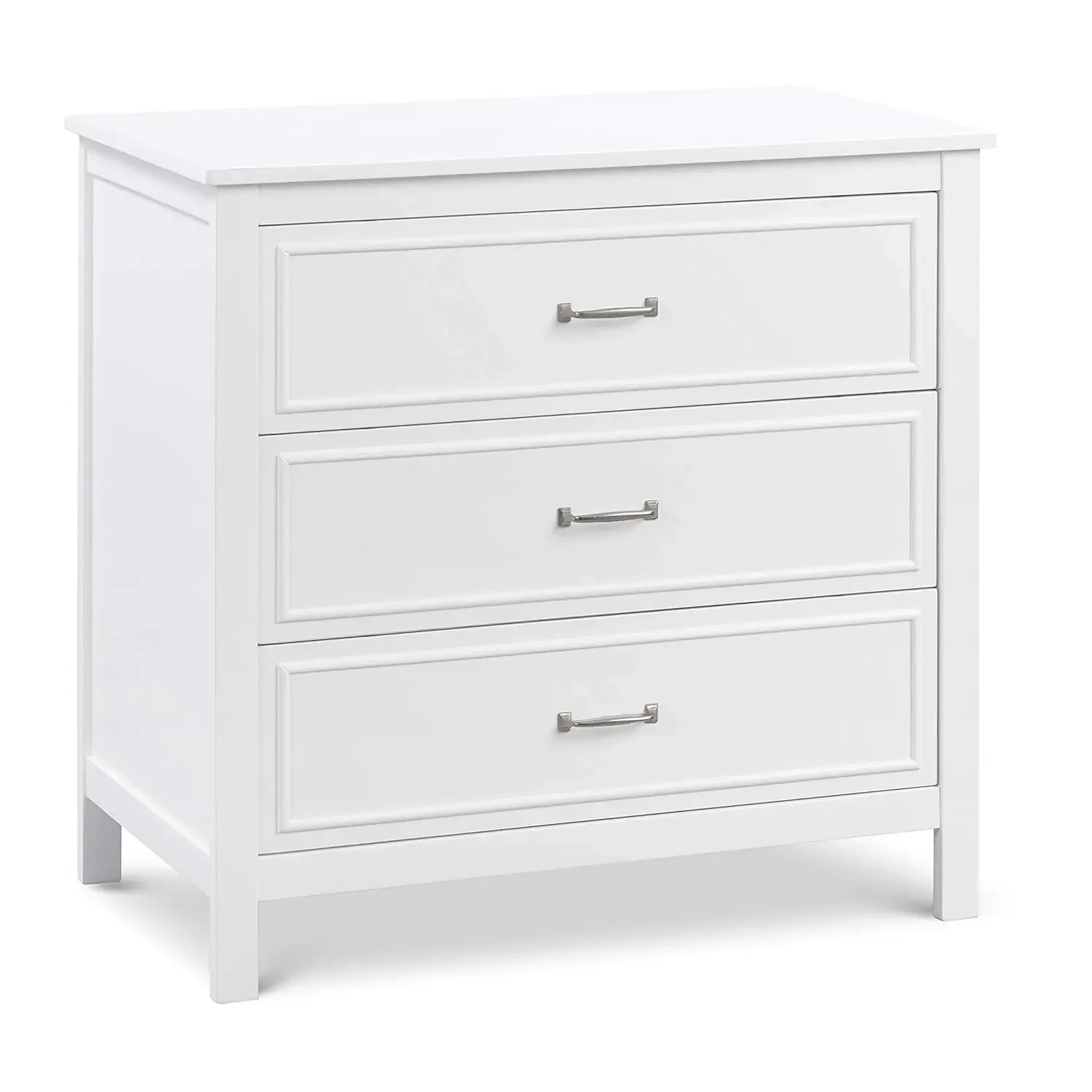 Charlie 3-Drawer Dresser in White , Inch (Pack of 1)