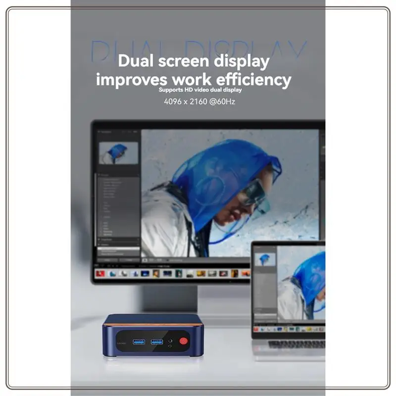 موثوق-كمبيوتر صغير 4K 4096 X 2160 60 هرتز DDR4 8GB RAM 128GB SSD لـ Win11 Pro WIFI6 BT كمبيوتر ألعاب سطح المكتب، كمبيوتر صغير 4K