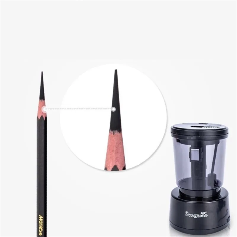 High Efficiency Portable Electronic Pencil Sharpener for Sketch writing Pencil Charcoal Art Dedicated Long Refill Stationery