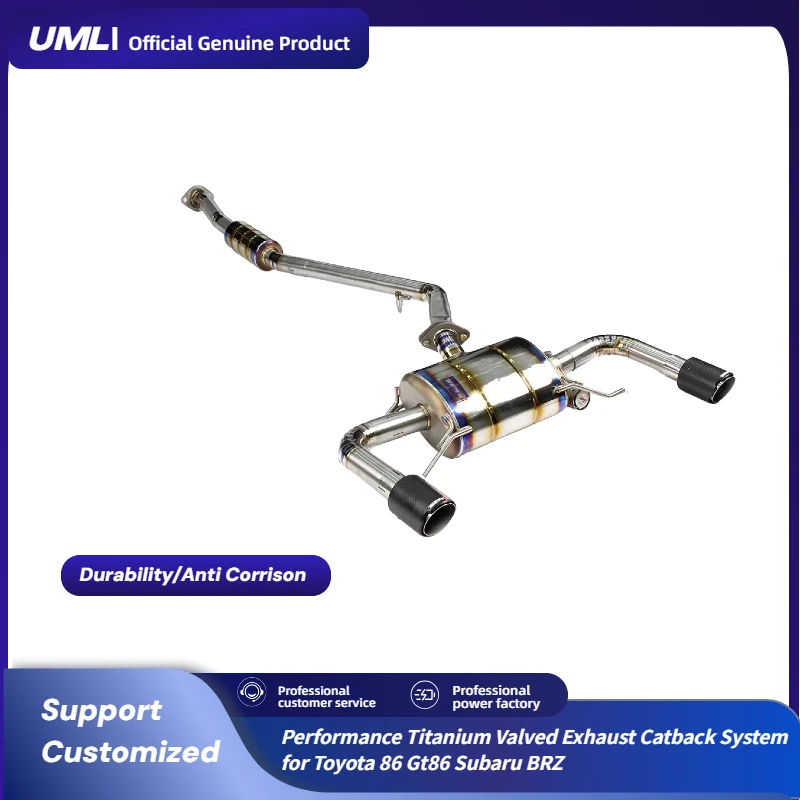 

Performance Titanium Valved Exhaust Catback System for Toyota 86 Gt86 Subaru BRZ Exhaust