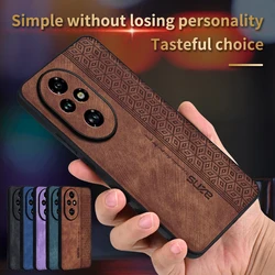 Premium Luxury Leather Case For Honor 200 Pro Shockproof Protective Case Phone Cover Soft Phone Shell For Honor 200 Back Cover