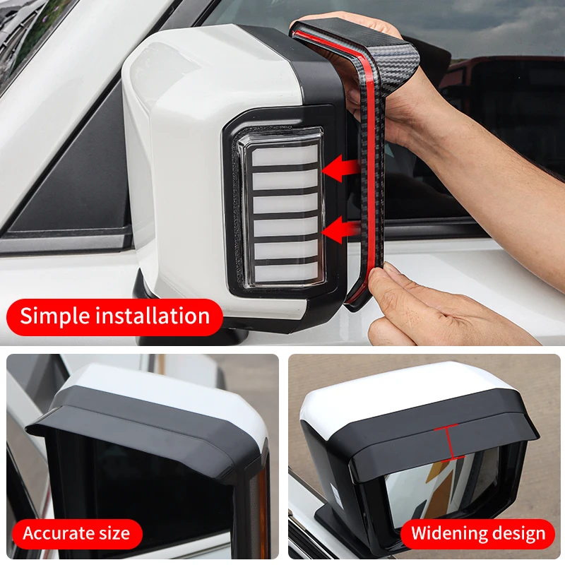 สําหรับ Land Cruiser Prado LC250 1958 กระจกมองหลัง Rain คิ้ว J250 อุปกรณ์ตกแต่งภายนอก 2024-2025 Lexus GX 550