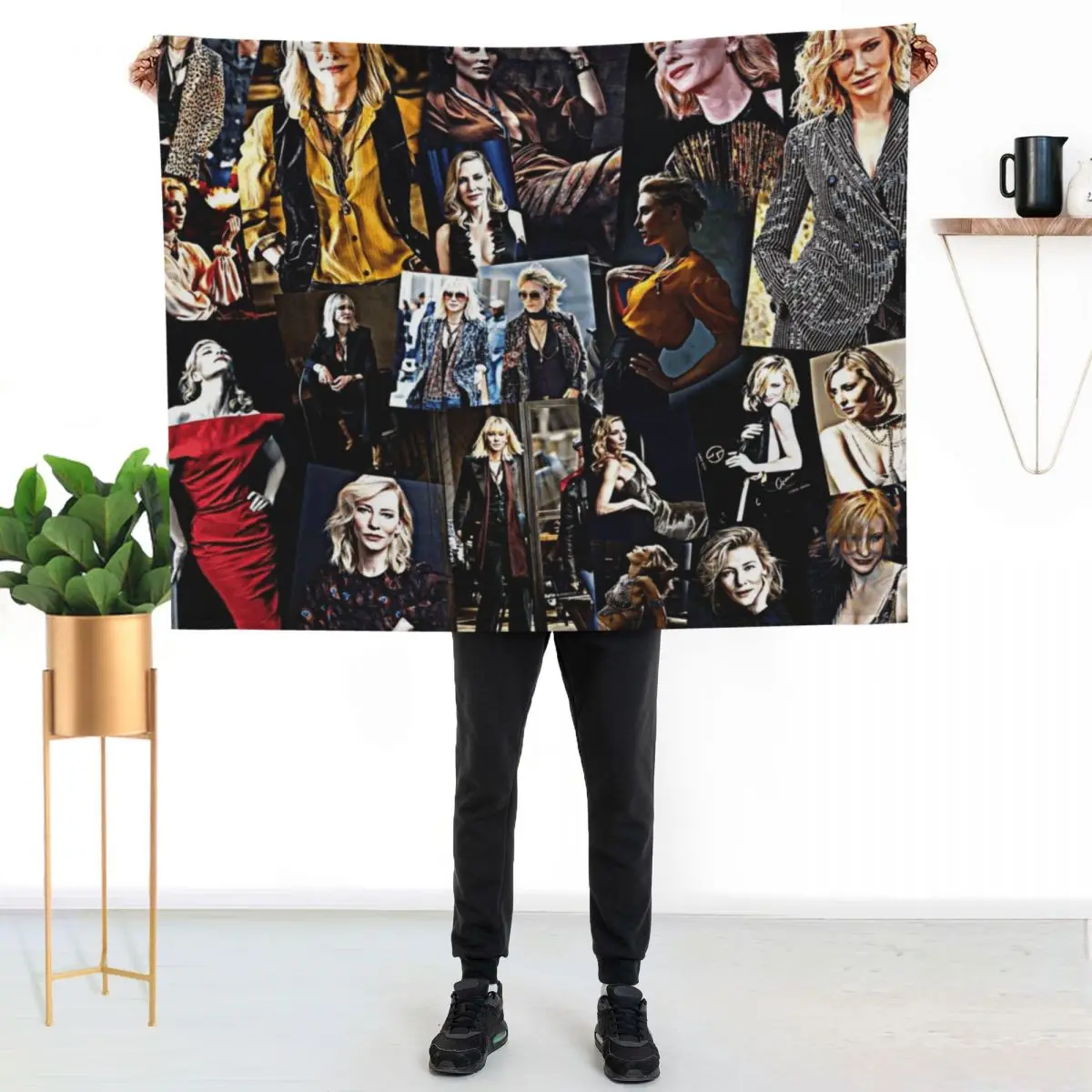 

lou miller Throw Blanket Soft Breathable Blanket for Night Sleeping