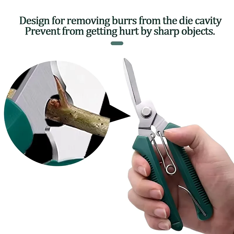 190mm Straight Head Pruning Shears Stainless Steel Non Slip Handle Garden Scissors for Bonsai Household Use Gardening Tools