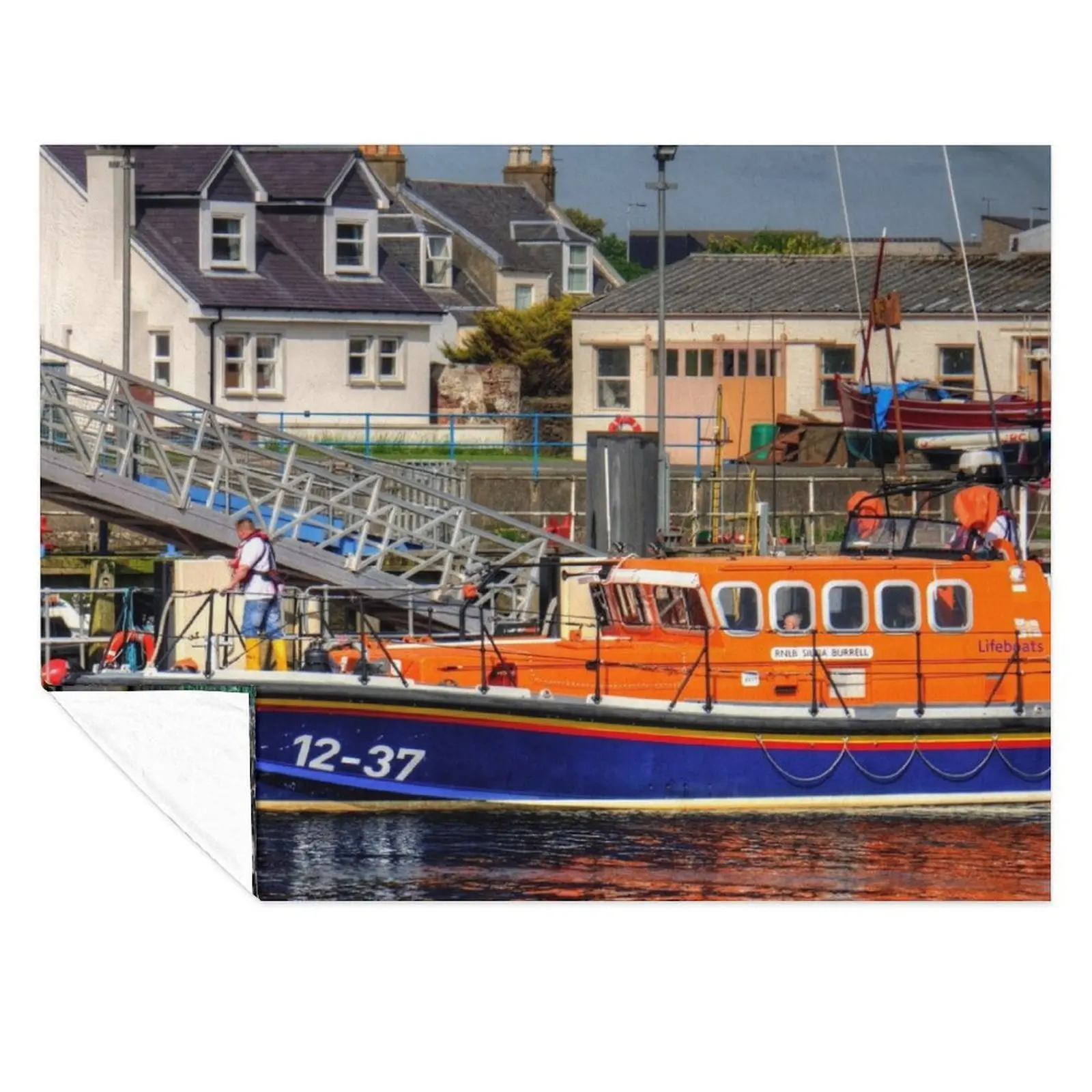 

RNLB Sylvia Burrell Throw Blanket Decorative Sofas christmas gifts Soft Beds Blankets