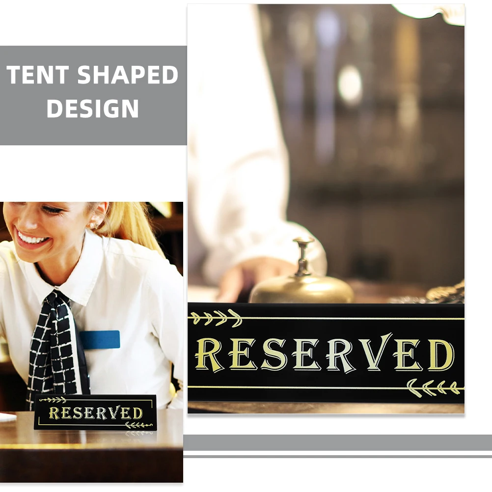 

4pcs Acrylic Table Signs Inverted Triangle Lightweight Restaurant Hotel Conference Reusable Stable Tent Design