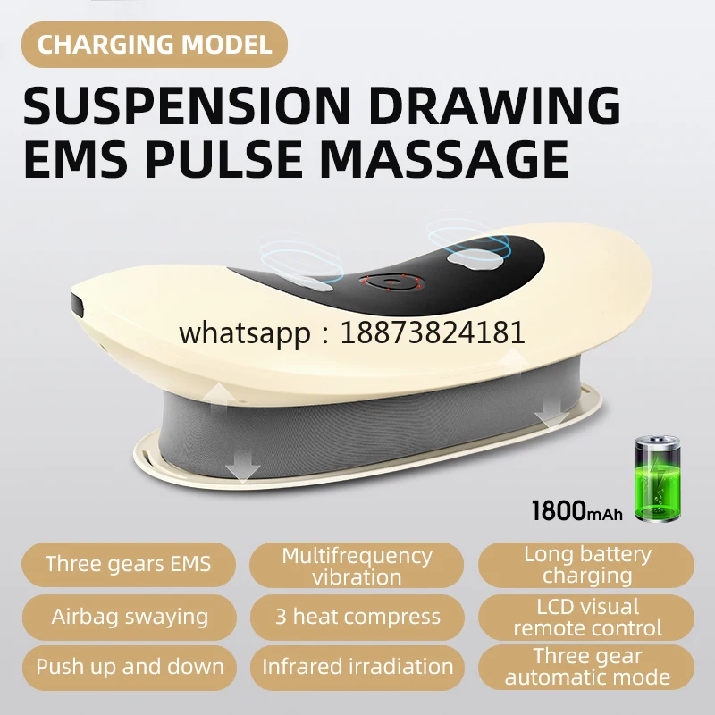 Wholesale OEM Home Office Women Belly Multi-frequency Vibration EMS Heating Massage Electric Heating Waist Massage Machine fast