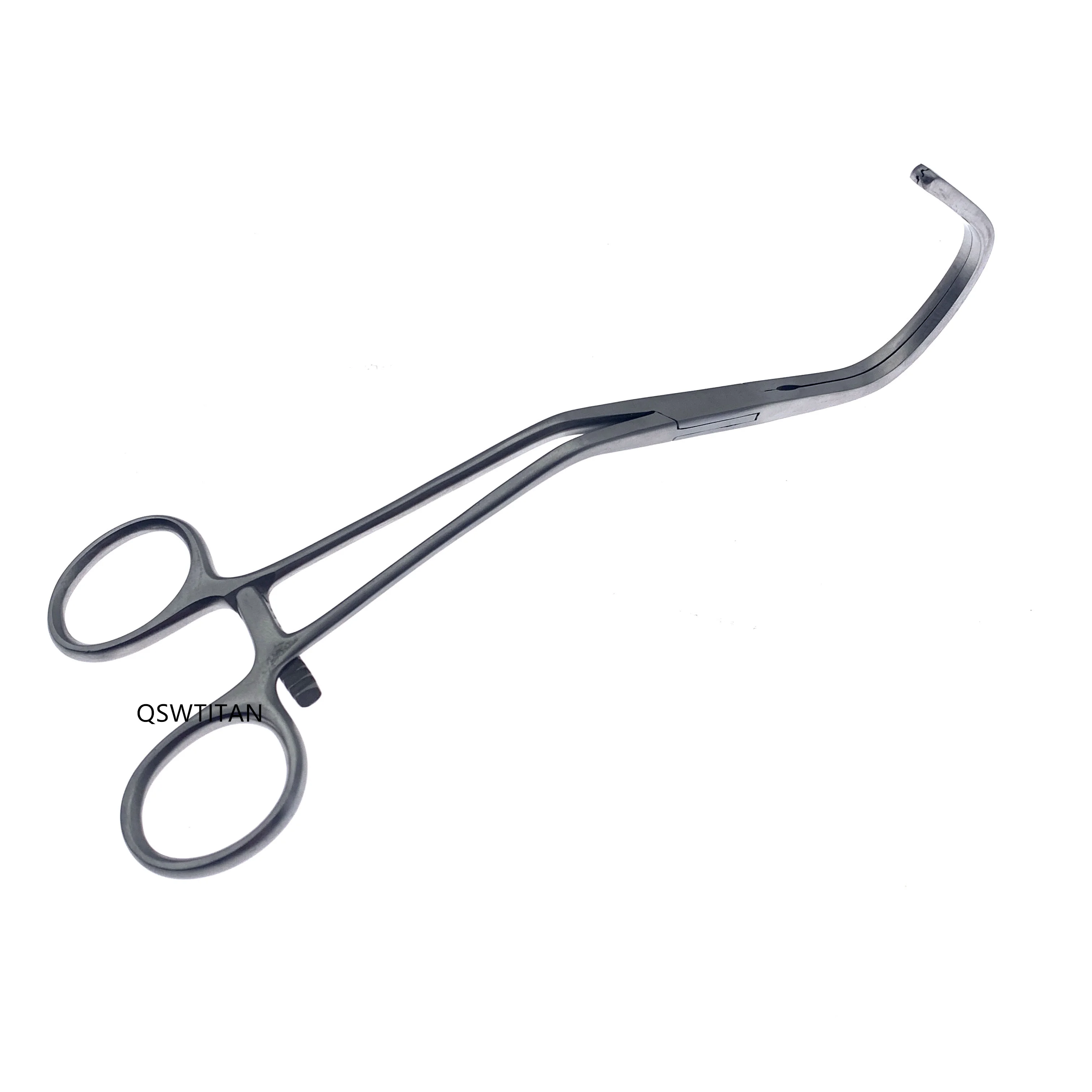 1pcs Vascular Clamps Atraumatic Jaw Aortic Exclusion Clamp Forceps Cardiovascular surgical instruments