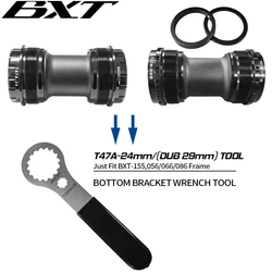 BXT Aluminum alloy T47 Installation Tool,T47 Road Bike Frame Bottom Bracket 24mm End Cap For Road Frame BXT-Model-145