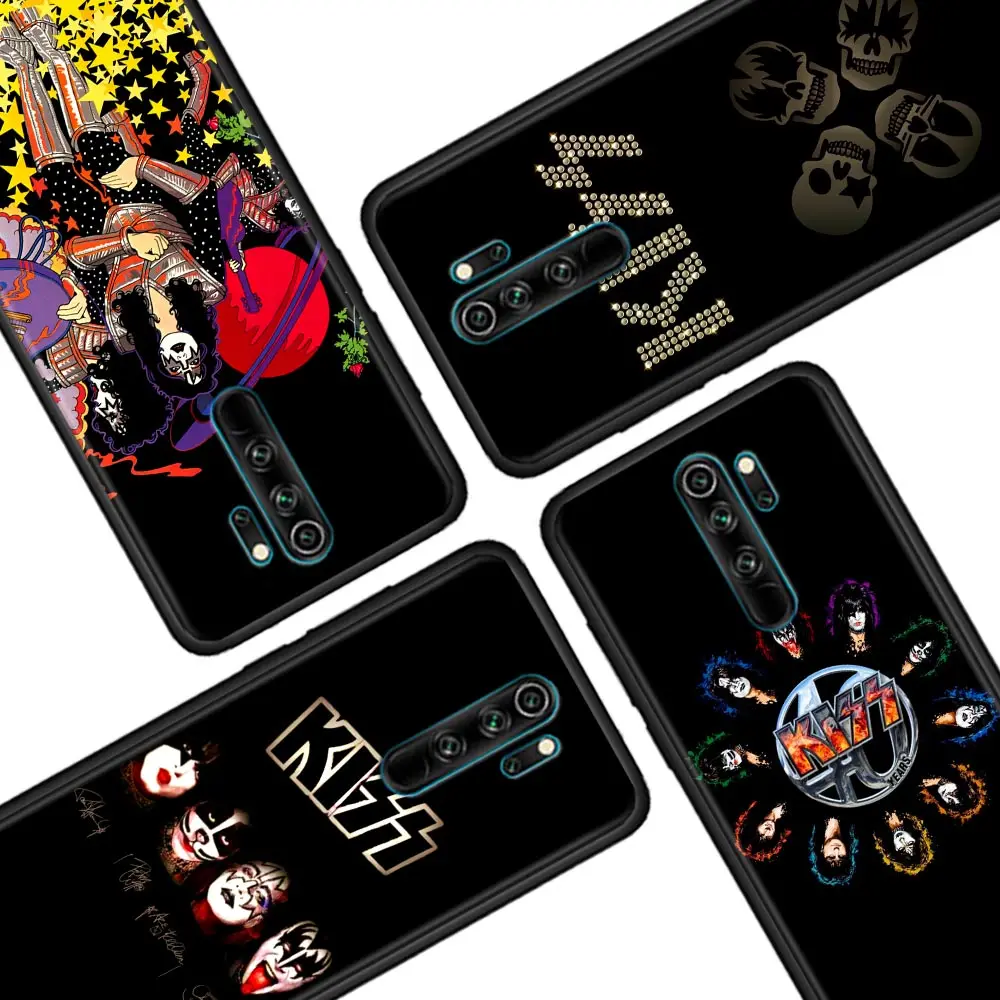 Classics Kiss Rock Band Redmi 9 Phone Case For Xiaomi Redmi10C Back Cover Redmi 9A 9T 9C 10 C 8 11 12C K40 K50 K60 A2 Soft Cases