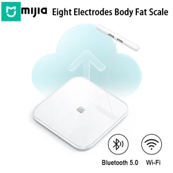 2023 New Original Mijia Eight Electrodes Body Fat Scale Dual Band Heart Rate Detection WiFi Bluetooth Remote Control 150KG Max