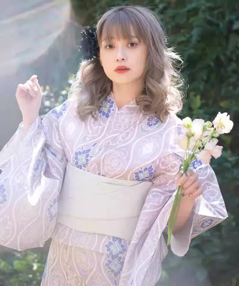 Japan 'S Nieuwe Formele Kimono Yukata Traditionele Stijl Retro Fotografie Kleding Reizen Met Katoen