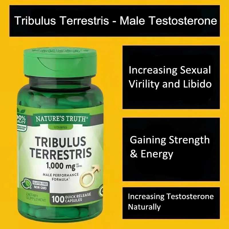 100 Capsule TRIBULUS TERRESTRIS SAPONINS WORKOUT SPORT SUPPLEMENT