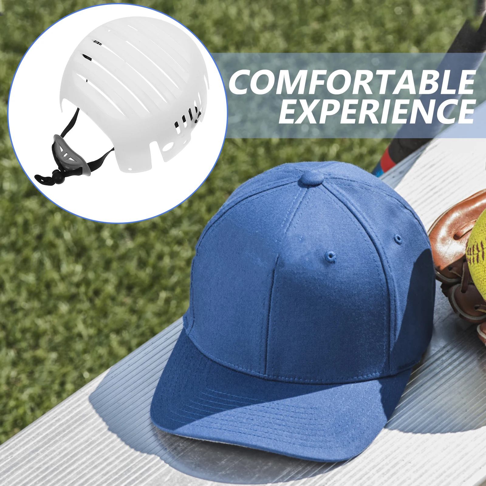 

Lining Bump Cap Hard Hat Insert for Baseball Caps Universal Anti-collision Liners White