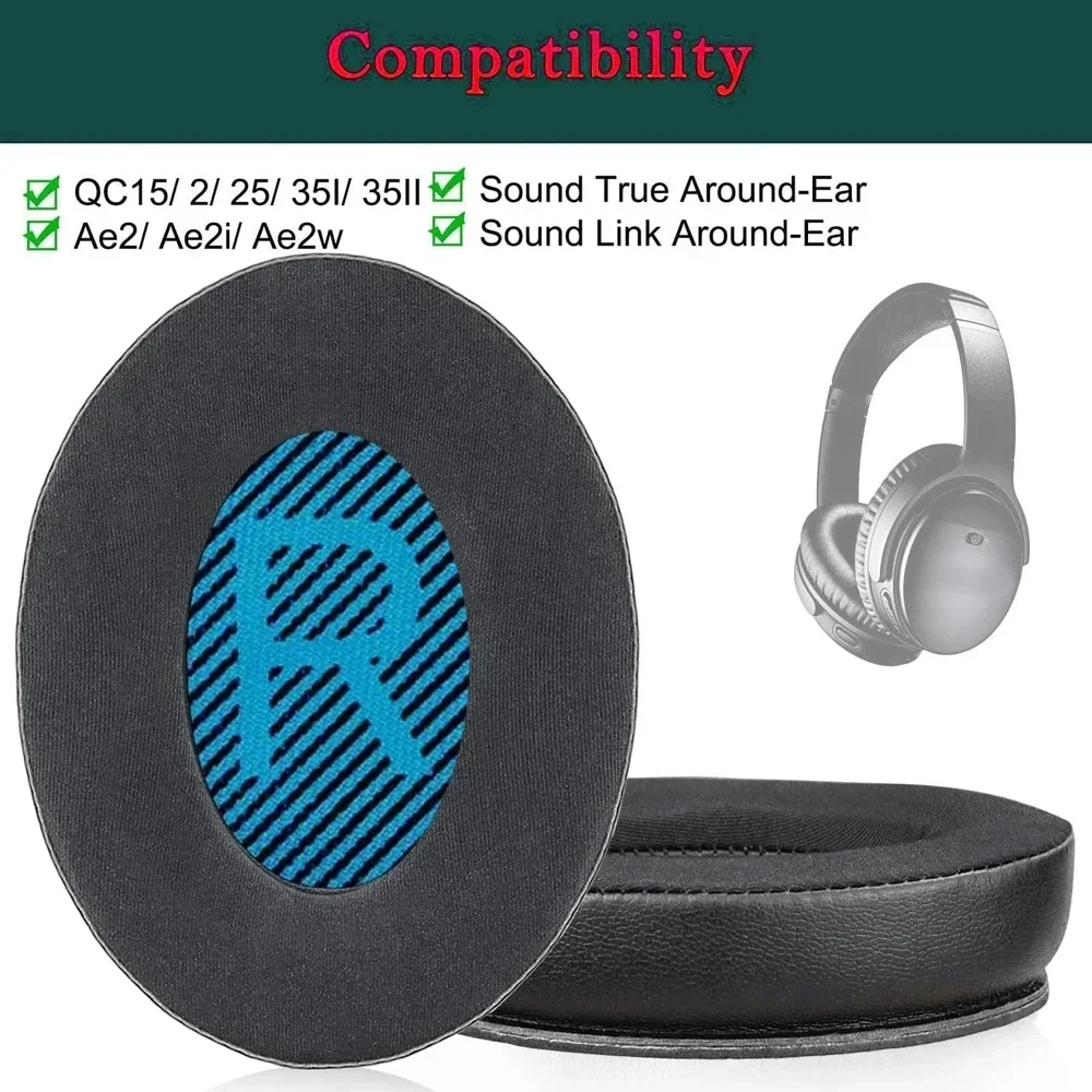 

Replacement Cooling Gel Ear Pads Cushions Suitable For Bose QC45 QC35 QC35 ii QC15 QC25 AE2 AE2i AE2w SoundLink AE Headphones