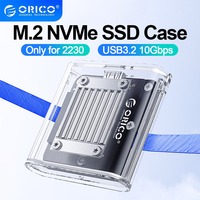 ORICO M.2 SSD Case NVME SSD Enclosure Tool Free 10Gbps M.2 to USB Type C Transparent External Adapter Support 2230  PCIe SSD