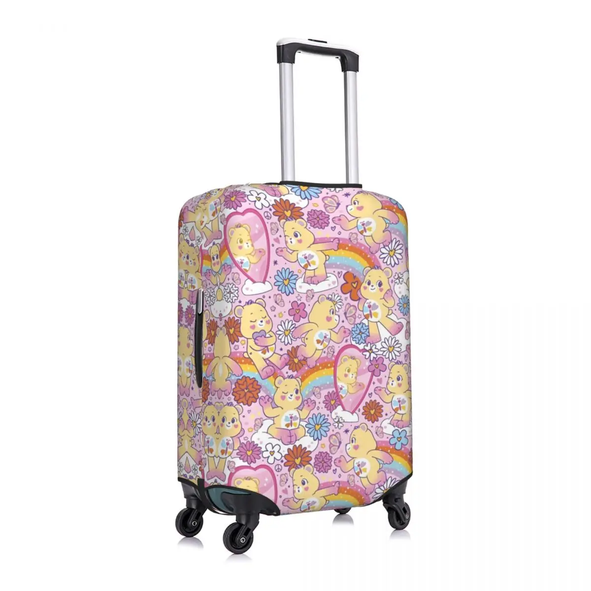 Cartoon Care Bears Suitcase Cover Cruise Trip Holiday Useful Luggage Supplies Protection