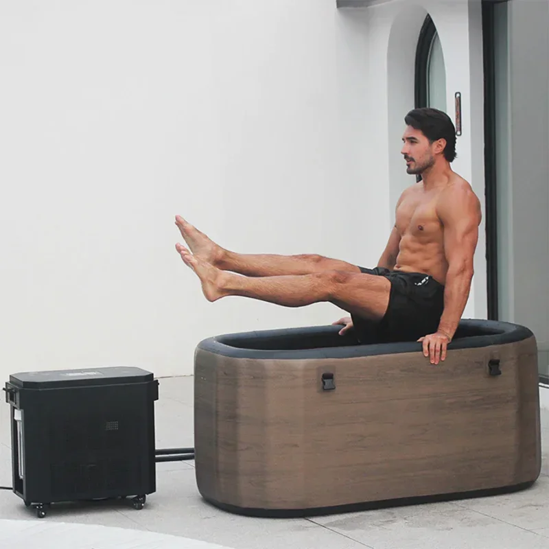 

Ice Bath Wood With Water Chillers 8cm DWF 5-layer High Quality Ice Bath Tub For Athletes Ice Bath Recovery Pod