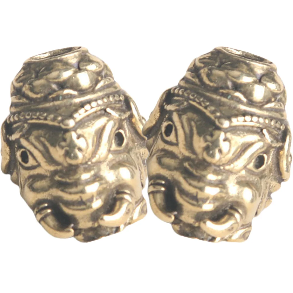 

2pcs Vintage Spacer Beads For Jewelry Making Diy Bracelet Necklace Craft Silver Metal Bead Art Supplies Decorative Charms