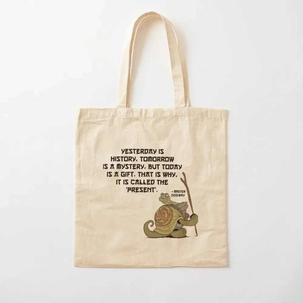 

Master Oogway Quote Tote Bag Shopper handbag large size bags Canvas bag eco pack Tote Bag