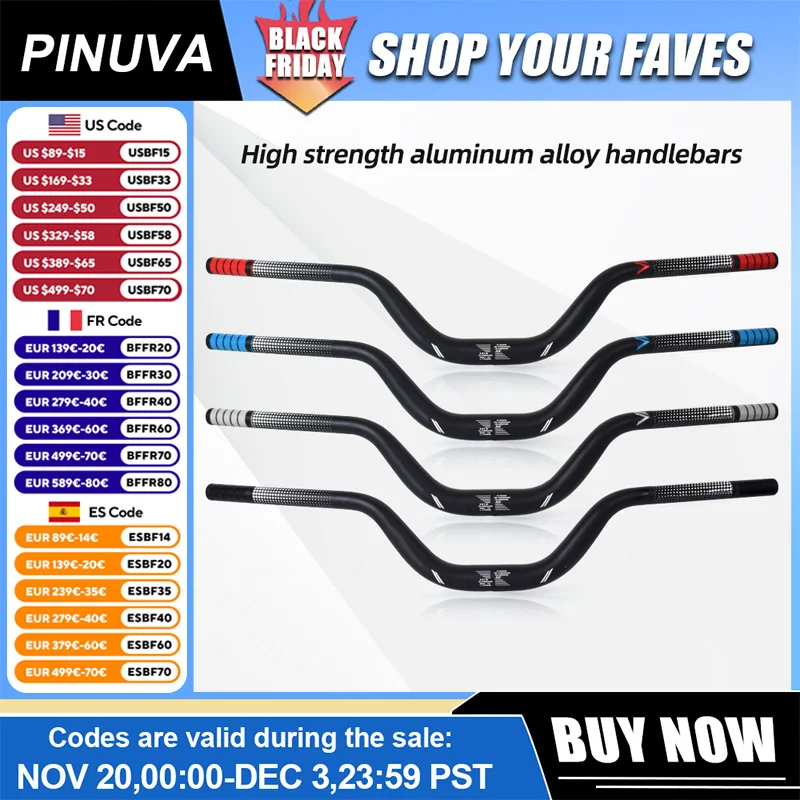 

31.8mm 90mm MTB Handlebar 720/780mm High-Strength Aluminium Alloy Bicycle Riser Bars Lightweight Integrated Handlebars Bike Part