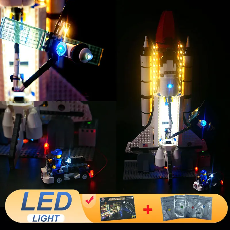 

Комплект светодиодных фонарей для LEGO 10231, совместимая с Shuttle Expedition 83014, подарочная лампа (не включает наборы строительных блоков и кирпичей, модель)