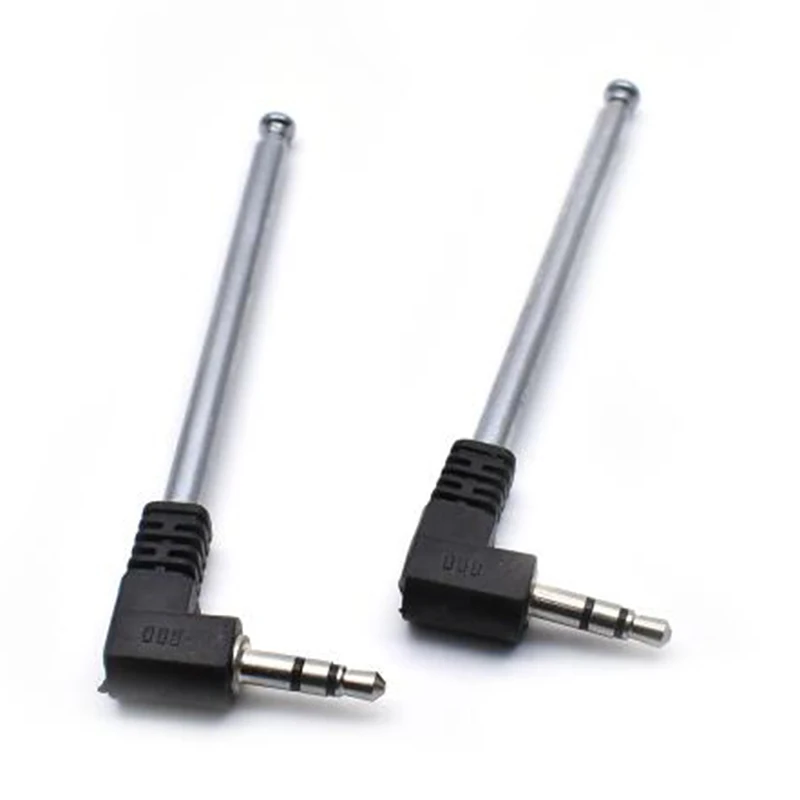 1pcs/2pcs Universal L Plug 3.5mm Male Jack External Antenna Signal Booster For Mobile Phone