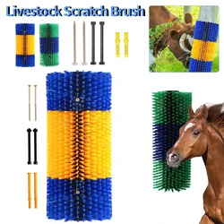 Livestock Scratch Brush Massage Grooming Brush Cow Brush Cattle Brush Horse Cow Scratcher Livestock Brush for Horse Cattle Sheep