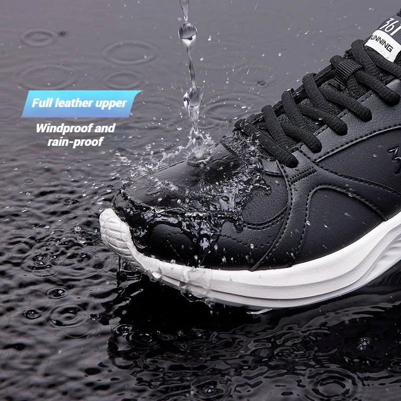 361 Degrees Women Running Shoes New Leather Water-repellent Comfortable Rebound Durable Simple Jogging Female Sneakers 682432250