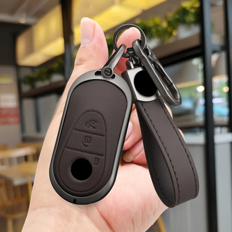 For Mercedes Benz A B C E S AMG Class W204 W205 W212 W213 W176 GLC CLE CLA GLS GLC GLB W177 W222 New Car Key Case Cover Keychain