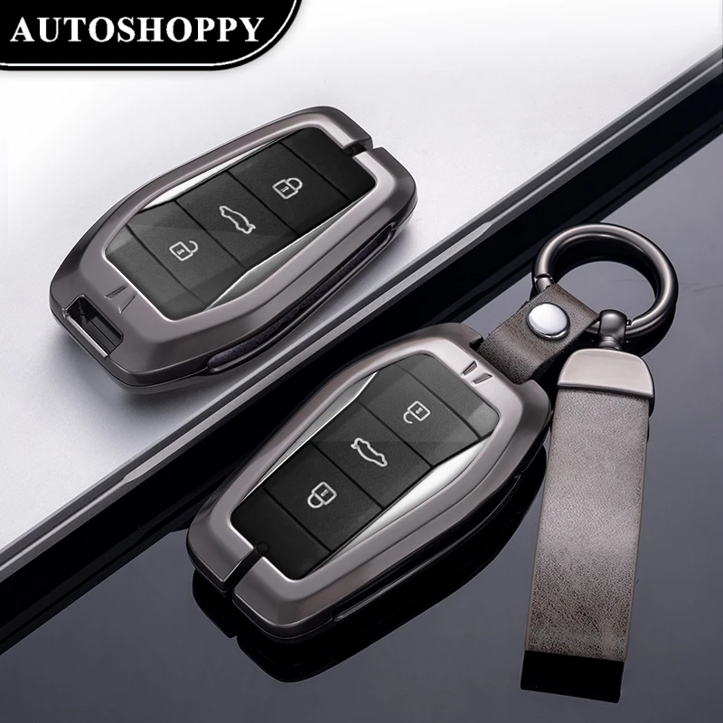 Metal Zinc Alloy Car Key Case Cover Key Fob Cover Key Shells for Volkswagen Sihao X4 X6 X7 X8 A5 E10X E40X E50A QX Accessories