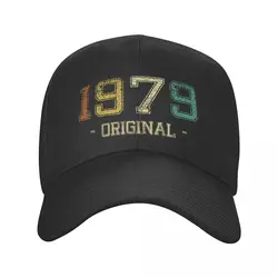 Vintage 1979 czapka z daszkiem kobiety mężczyźni oddychająca urodzony w 1979 prezent urodzinowy tata kapelusz sport Snapback wiosna kapelusze letnie