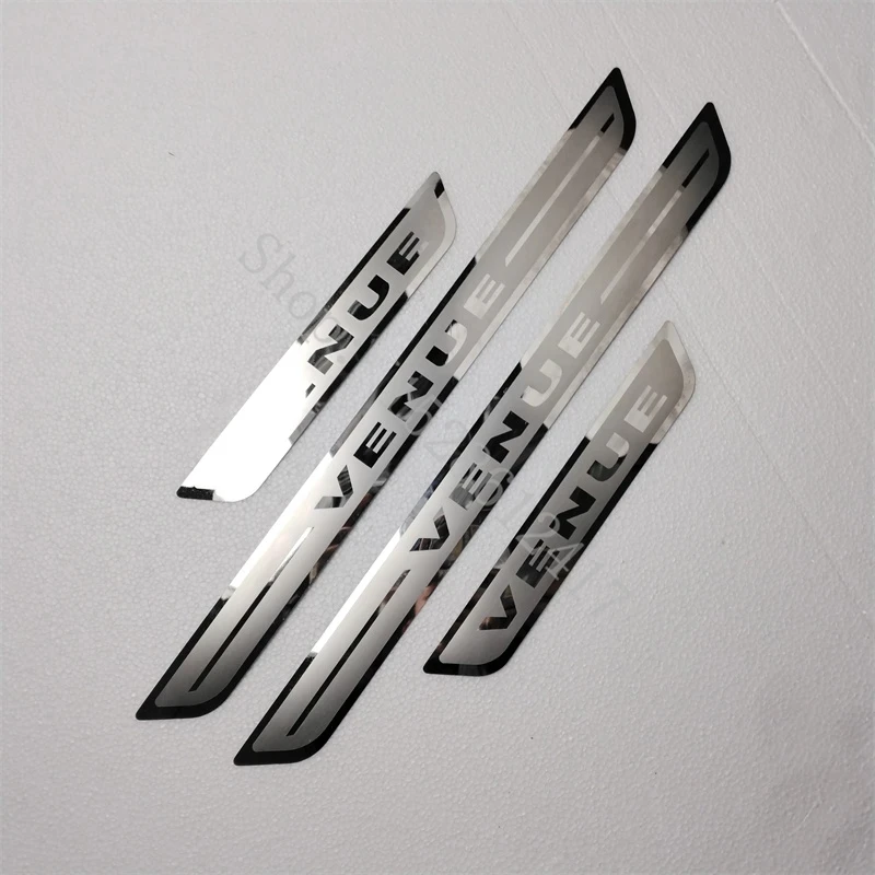 

Car Sticker For HYUNDAI VENUE 2019 2020 2021-2024 Accessories Stainless Steel Door Sill Scuff Plate Car Styling Protector