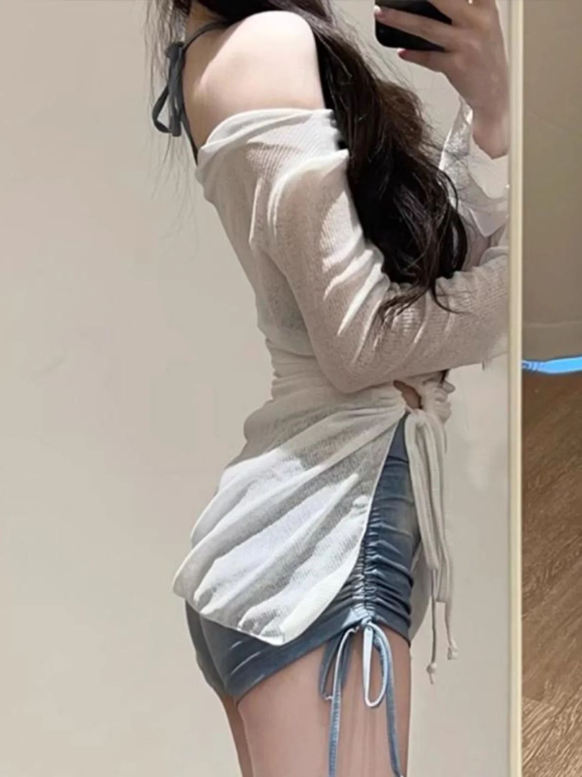 American Sle Tie Dye Bikini Cover up Tee Piece Set Women's Swimwear Spor Separate Swimsuit Vaion Feel Good Fit