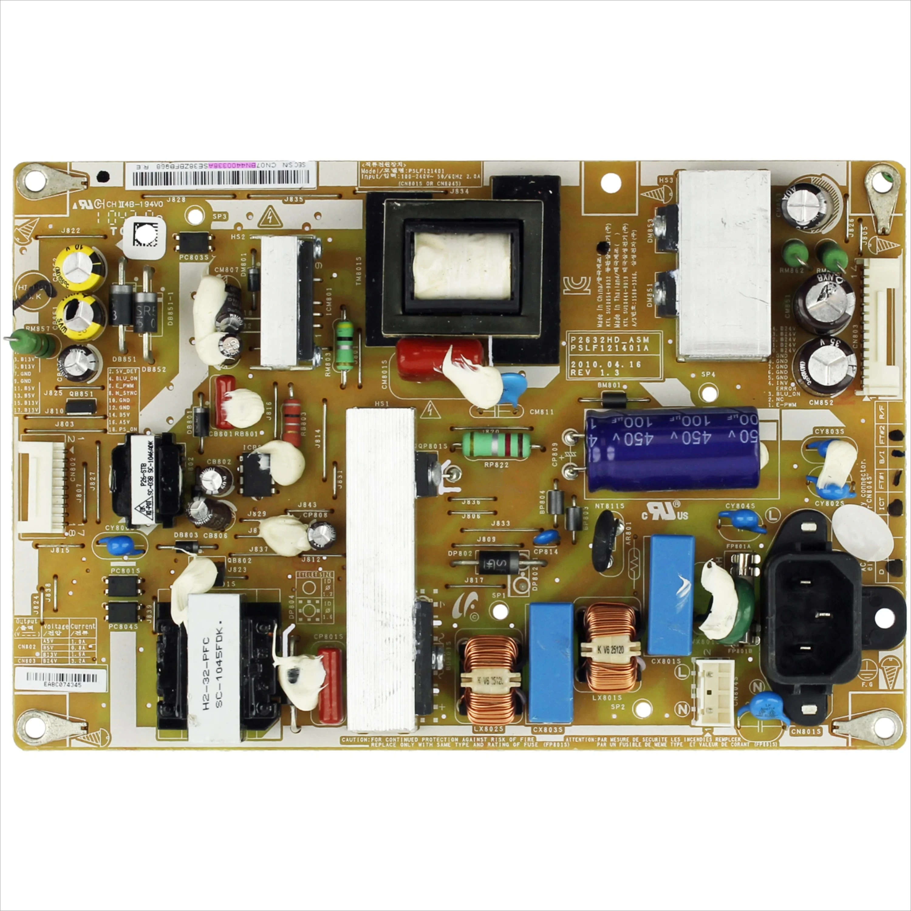 

Power Supply Board BN44-00338A BN44-00338B BN44-00338F P2632HD_ ASM P2632HD_ ADY for LN26C450E1HXZA LE32C450E1WXZT 32/26 Inch TV