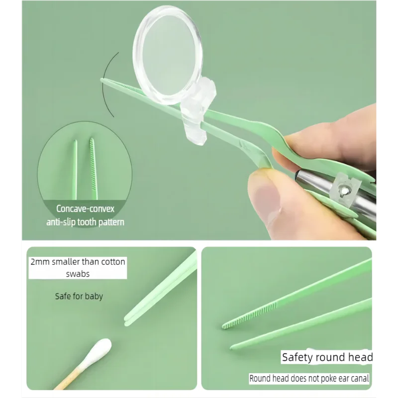 Ear Cleaning Kit with LED Light Ear Wax Removal Kit for Kids and Adults Earwax Spoon Digger & Tweezers  Ear Cleaning Tool Set