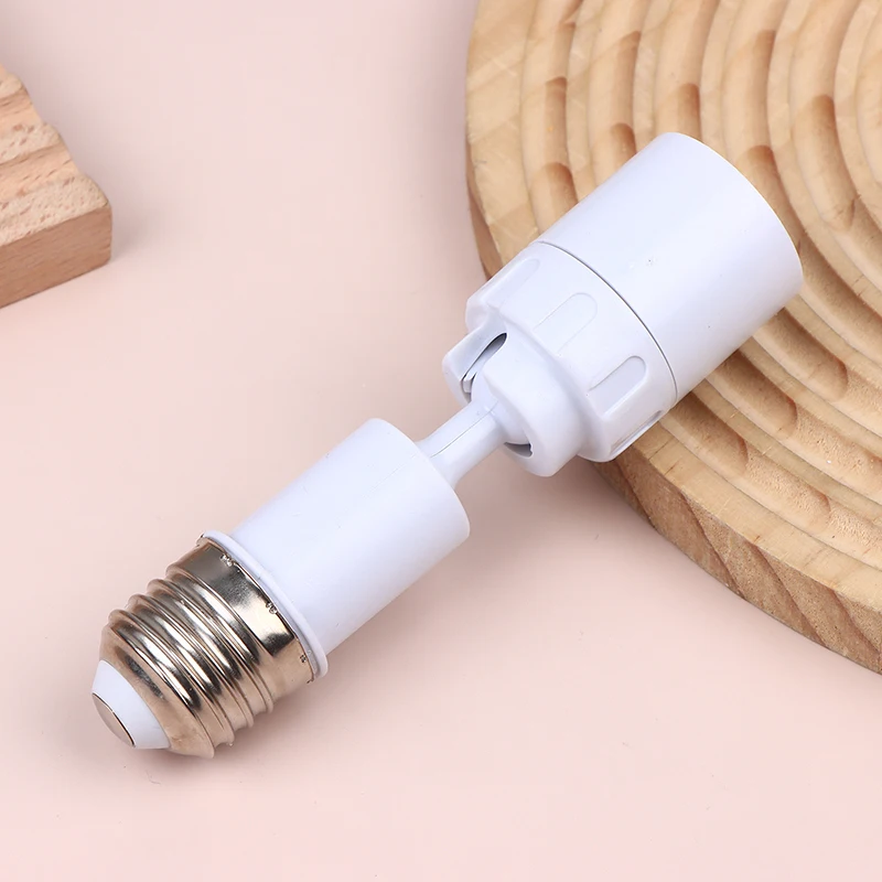 Universal E27 To E27 LED Light Bulb Socket Extender Adapter 360 Degree Rotatable Light Fixture E27 Adjustable Light Bulb Base