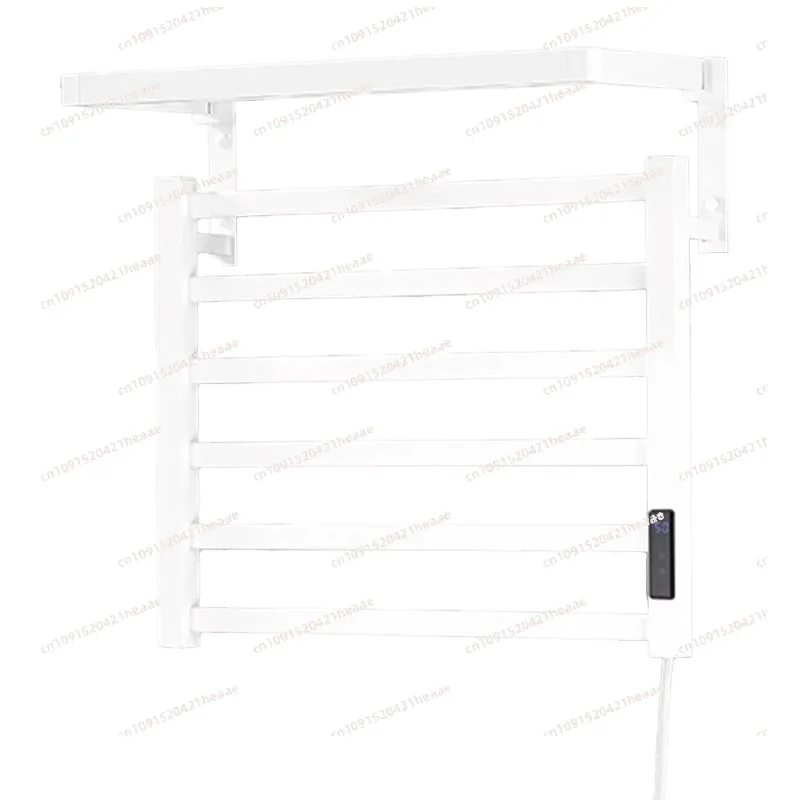 Suitable for Electric Thermostic Heated Towel Rail Collapsible LCD Digital Display Storage Rack Warmer Touch Sensing Rack