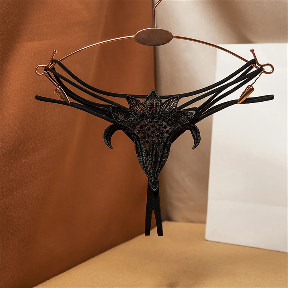 المرأة مثير ملخصات الجوف خارج ثونغ سلسلة السروال لينة SleepPanties ملابس داخلية جيدة التهوية سريعة الجافة الملابس الداخلية منخفضة الارتفاع T-الظهر